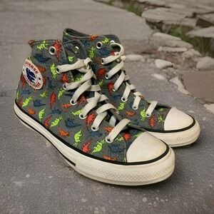 Converse Dinoverse Kids Size 3 Chuck Taylor All Star Hi Top 666200C Junior Dino